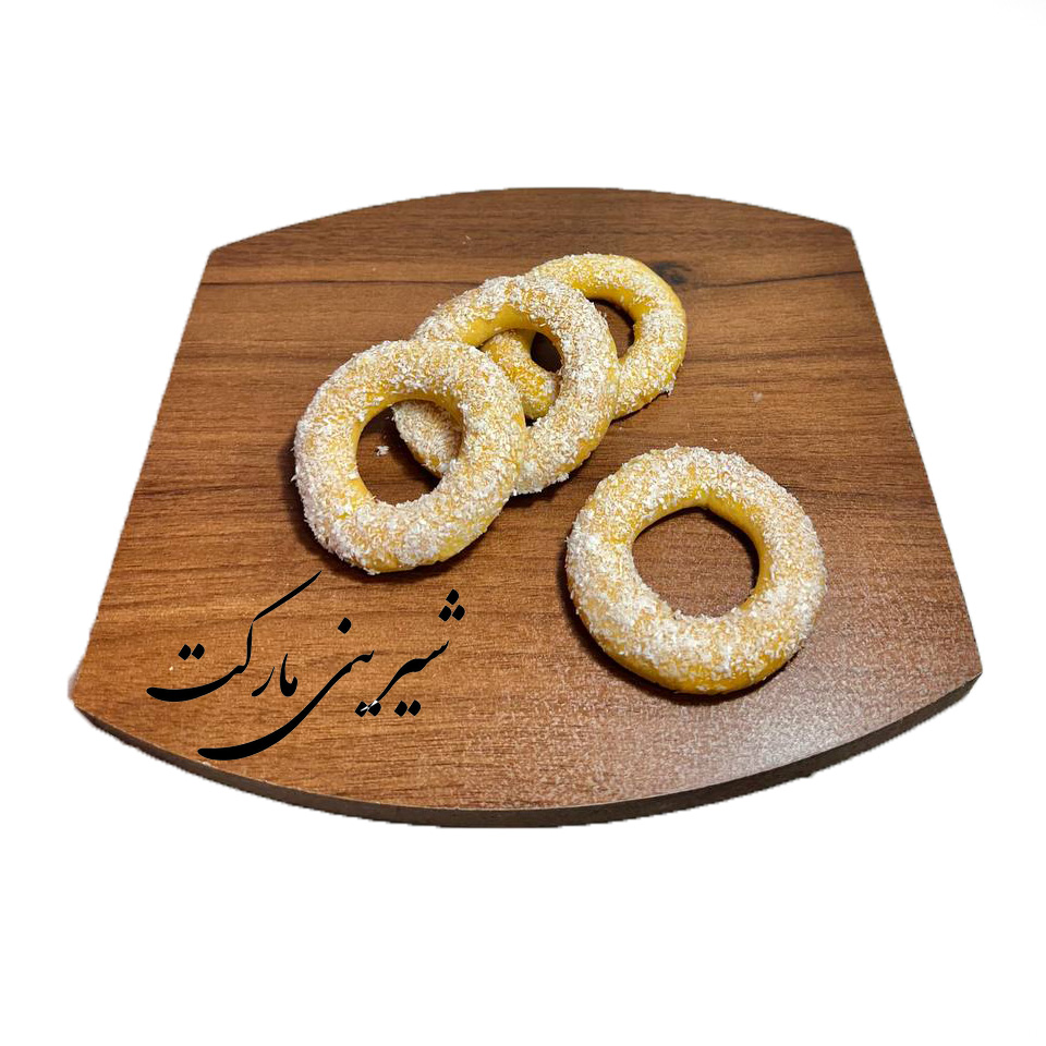 شیرینی ماشینی با روکاری نارگیل